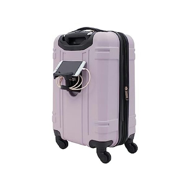 20-Inch Hardside Carry-On Luggage with USB Port & Cup Holder - Picture 5 of 7